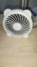 白色熊猫USB充电风扇学生宿舍办公室桌面风扇家用轻音静音4羽叶大风量风扇手持便携户外露营风扇 4寸白色小熊猫【插电款直径10cm】 实拍图