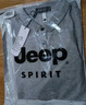 JEEP SPIRIT吉普T恤男夏季短袖男士polo打底衫翻领商务休闲衣服 花灰色 XL 实拍图