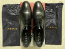 REGAL丽格T62B商务正装鞋三接头皮鞋缝制鞋婚鞋德比鞋男士皮鞋男 BJP(黑色/日本进口牛皮革) 39 实拍图