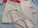 猫人（MiiOW）大码内裤女纯棉裆透气抑菌加肥加大200斤三角短裤 蓝/卡/绿/肤L 实拍图