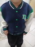 迪士尼春秋季男童装学院风时尚休闲卡通外套舒适保暖耐磨夹克 藏青 110 实拍图