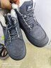 回力雪地靴棉鞋女冬季新款加绒加厚保暖棉靴女防寒厚底短靴百搭靴子女 灰色 40 实拍图
