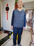 雅鹿羽绒马甲男秋冬爸爸V领内穿马夹坎肩男士中老年老人90鸭绒背心 0670雾蓝 2XL （推荐145-160斤） 实拍图