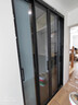 门家长极窄厨房推拉门 客厅长虹玻璃移门 阳台三联动钛镁铝合金吊轨隐藏式隔断门 16*35三联动/㎡ 实拍图