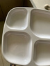 贝莱恩A5食品级密胺餐具分格餐盘学校机关食堂多格盘子饭盘快餐盘分餐盘 8073 四格餐盘 10.5英寸 实拍图