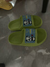LA CHAPELLE HOMME男女儿童室内居家防滑洗澡软底可爱卡通凉拖鞋 绿色 32-33 实拍图