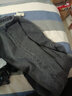 威觉（WEIJUE）牛仔裤男秋冬季装裤子男士新款宽松直筒工装阔腿休闲裤九分长裤 黑灰色 4XL 实拍图