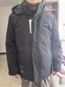 罗蒙（ROMON）棉服男短款加厚保暖可拆连帽冬季爸爸装商务休闲外套男黑色175 实拍图