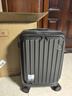 皇冠（CROWN）拉链铝框箱旅行箱登机箱大容量前开盖行李箱小型5278-20-铁灰 实拍图