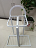 长万家花架客厅家用落地式阳台置物架多层花架立式花盆架铁艺室内装饰架 3层4盆白【加粗升级版】 实拍图