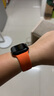 达梭适用苹果手表表带apple watch10/S9液态硅胶iwatchSE/7/8运动表带男女潮流创意ultra运动防水表链 经典-爱马橙 44/45/46/49mm（标准码） 实拍图