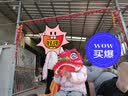 千奇梦儿童舞狮子幼儿园小狮子头塑料耐摔小孩玩具舞狮道具整套醒狮表演 升级版6寸红色+带毛尾巴+8件套_适合2-7岁 实拍图