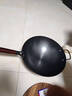 韦大锤炒锅炒菜锅手工铁锅老式家用传统圆尖底无涂层不粘锅具大炒勺 34cm带耳手工铁锅 盖+勺+铲+刷 34cm 实拍图