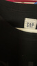 盖璞（GAP）男女装春款印花logo抓绒圆领卫衣合身上衣美版 黑色 542214 2XL 美码 3XL亚洲码185/124A 【偏大，建议拍小一码】 实拍图