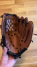 蒙拓嘉 棒球手套垒球投球儿童青少年成人装备体育课内野投手捕手手套  S码 棕色带1个软式棒球 实拍图