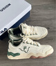 FILA FUSION斐乐潮牌KICK板鞋男鞋新款时尚休闲鞋踢板鞋潮 初雪白/暗绿-PC 39 实拍图