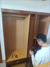 百裕达 2025新款实木衣柜家用卧室胡桃木对开门中式大容量收纳衣橱组合 三门衣柜 图片色 实拍图