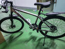 永久（FOREVER） 山地车自行车成人上班男女变速学生越野减震青少年单车公路赛车 钢架-辐条轮-灰色 26英寸 24速【加粗减震】数字变速 实拍图