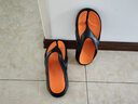 真维斯（Jeanswest）拖鞋男夏季踩屎感人字拖男外穿潮厚底沙滩凉鞋 黑色 45码/46码  实拍图