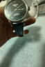 图登适用1853天梭表带小牛皮手表带 男真皮适用力洛克俊雅海星卡森豪致蝴蝶扣T006/T099/T063/T065表链 黑皮黑线-金色蝴蝶扣 19mm 实拍图