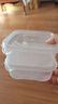 冰箱冻肉盒收纳盒带盖分类格冰淇淋不串味密封厨房透明盒子 2个装x350ML 实拍图