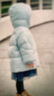 巴拉巴拉童装儿童羽绒服女童冬装女小童宝宝保暖云朵外套 冰蓝A81510-白鸭绒 100 cm 实拍图