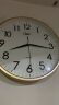 康巴丝（Compas）挂钟客厅 12英寸简约钟表客厅石英钟表挂墙时钟 C2866 金色 实拍图