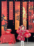 安妮优儿汉服女童拜年服2025新款儿童过年服冬装旗袍秋冬季新年衣服中国风 红色【送同款暖手宝】 120 实拍图