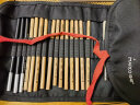 马可（MARCO）素描铅笔21件套 专业美术入门基础绘画套装 炭笔便携帆布笔帘拉菲尼Raffine系列7500-21BK 实拍图