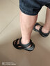 斯凯奇（Skechers）男鞋魔术贴凉鞋运动休闲户外鞋简约露趾沙滩鞋子防滑拖鞋 黑色/BLK 42 实拍图