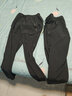 啄木鸟【2条】休闲裤男夏季薄款冰丝潮流修身直筒运动大码百搭九分长裤 8022灰色+8021灰色【两件装】 XL （建议125-140斤） 实拍图