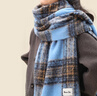 南极人韩版高级感格子围巾女士秋冬季百搭流苏围脖情侣保暖大披肩丝巾 实拍图