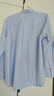 优衣库女装全棉条纹衬衫/长袖衬衣薄外套25秋冬新款479079 61 水蓝色 XL /165/92A 实拍图
