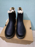 马丁博士（Dr.Martens）2976 Leonore冬加绒厚保暖雪地靴切尔西靴 黑色 41 实拍图