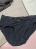 维多利亚的秘密 维密|天丝莫代尔7A抗菌无痕舒适LOGO蕾丝中腰女士内裤三角裤 54A2黑曜石 11260352 1条 M 实拍图