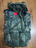 微华 110L大容量迷彩背囊户外登山包防水耐磨露营钢架战术双肩背包 墨夏色-110L 实拍图
