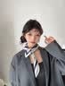 啄木鸟（TUCANO）真丝丝巾女桑蚕丝小方巾2026新款系脖感护颈围脖领巾妈妈气质围巾 航海图蓝白-董卿同款 (53*53cm) 实拍图