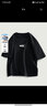 雪中飞t恤男短袖2025新款夏装男女同款潮流运动休闲宽松纯棉半袖上衣 黑色2869F XL 180/96A 实拍图
