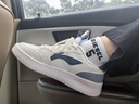李宁板鞋男鞋子秋冬季2025新款透气薄增高男士百搭经典软底休闲运动鞋 【元宝】云雾白/浅灰蓝-反光鞋带 44 (280mm) 实拍图