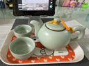 豪祥 轻奢高档整套装汝窑功夫茶具家用陶瓷茶杯壶盖碗开片冲泡茶器 汝窑龙壶一壶二杯 实拍图