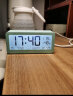 得力(deli)多功能电子闹钟 学生专用起床神器背光床头钟时钟时间管理温湿度计 开学礼物 绿色8826 实拍图
