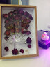 乐卡利干花相框diy 中空框架摆台生日礼物永生花玫瑰花植物标本展示画框 干花相框【A4原木 灯+胶+丝带】 实拍图