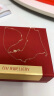 潮宏基玫瑰金彩金18K金项链女士饰品 O字链 XXK30000029 红K约42cm 实拍图