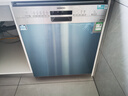 西门子（SIEMENS）【775mm新高度】12套大容量嵌入式洗碗机玻璃面板双重烘干高温除菌套 SJ436B00QC 12套大容量 实拍图