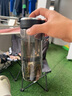 鸿迪磁弹泡茶杯茶水分离杯磁吸塑料水杯子男士喝茶大容量运动车载便携 时尚黑+防烫杯套 550ml 实拍图