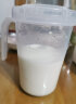茶花（CHAHUA）牛奶杯子微波炉加热带盖塑料杯儿童中号带把手杯子加厚冷饮奶粉杯 白色带盖 450ml 实拍图