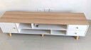 宜造（YIZAO）电视柜落地2024最新款小户型家用现代简约客厅电视柜茶几组合柜 田园橡木色+暖白色140cm 实拍图