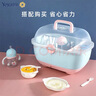 也雅婴儿奶瓶收纳箱【食品级材质】沥水架带盖防尘宝宝餐具收纳盒 【巨无霸】小胖丁奶瓶箱 实拍图