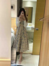 沐霓法式连衣裙碎花两件套24年秋装新款度假吊带开衫显瘦气质碎花裙 法式油画连衣裙【2套装】 M码【建议90-100斤】 实拍图