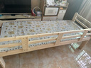 英美丹尼【现货】儿童床实木拼接加宽床带护栏原木单人床拼床婴儿床可定制 升级款 两面护栏+床垫 長*寛：200*80 高备注 实拍图